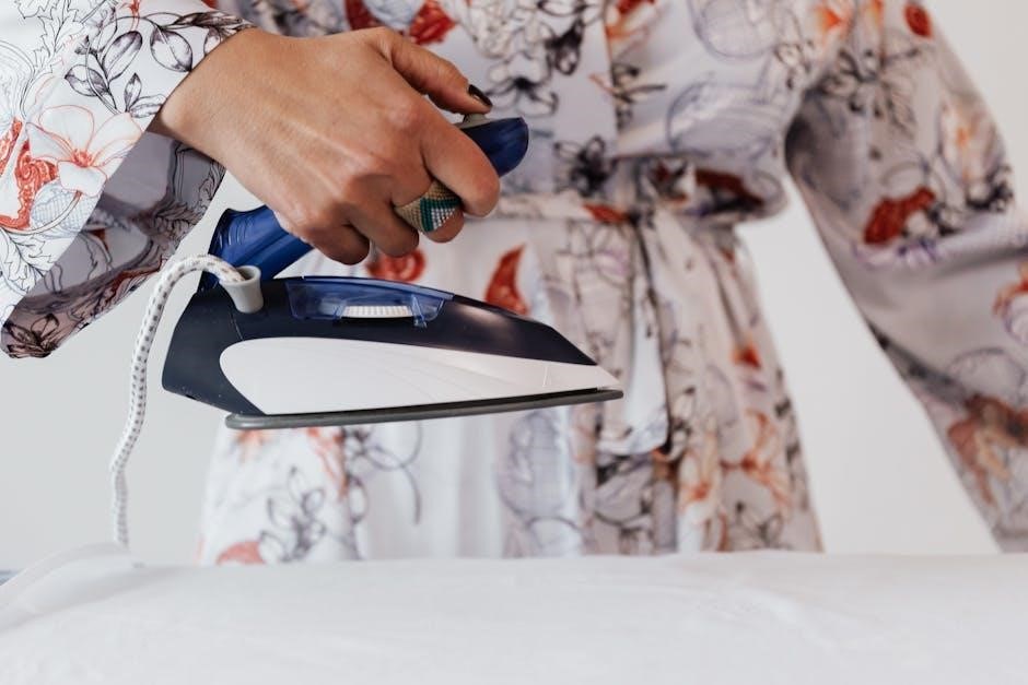 rowenta steam iron manual